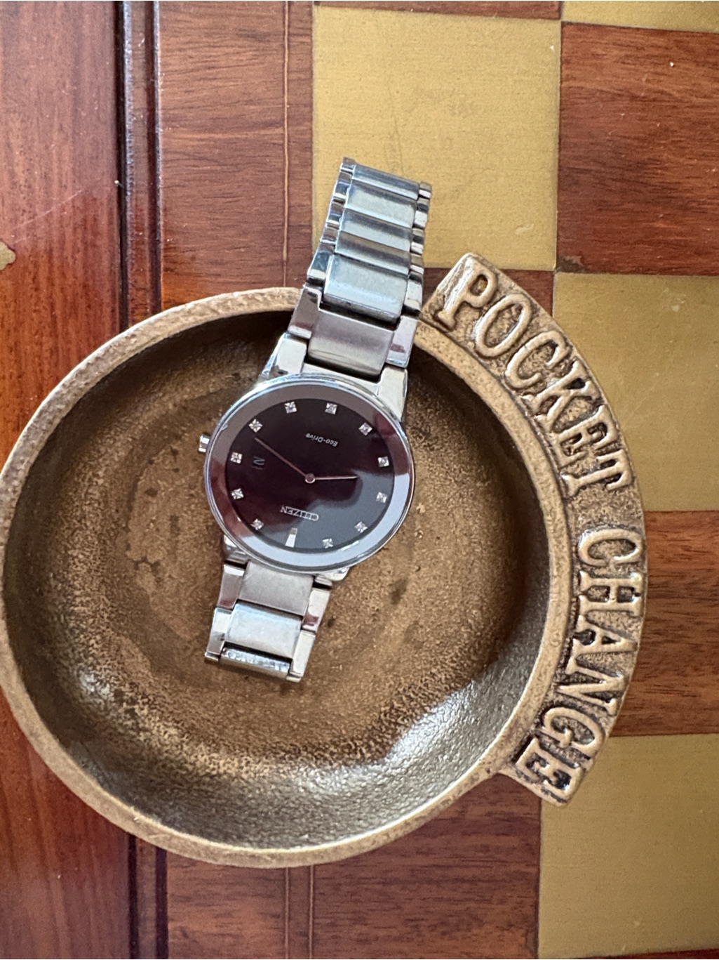 Citizen Stainless Steel Black Dial Watch